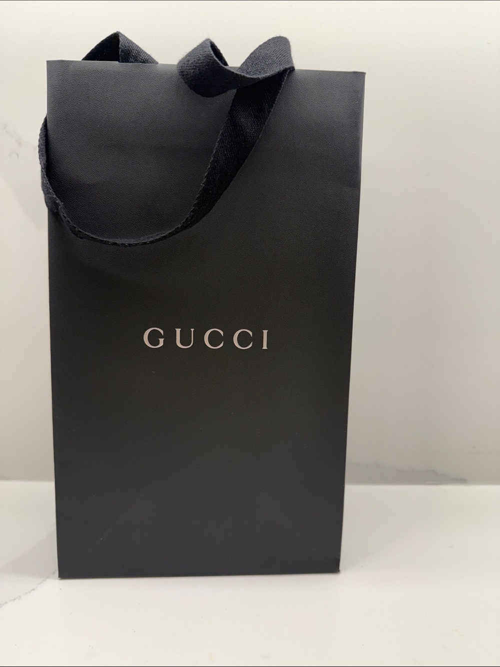 Authentic New Gucci Black Logo Shopping / Gift Bag
